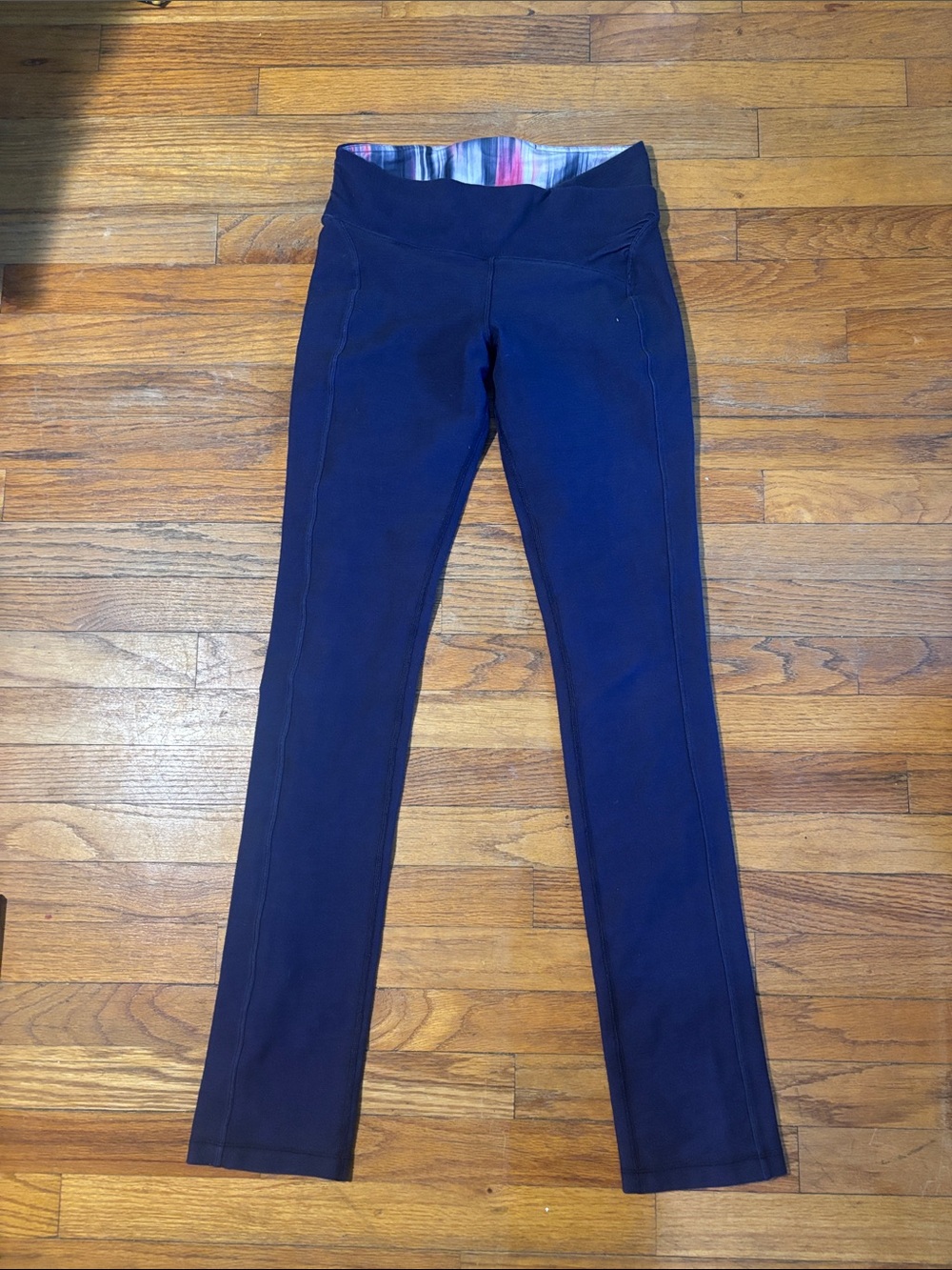 lululemon athletica Navy dark purple Leggings with crossover Waistband S 32’´L